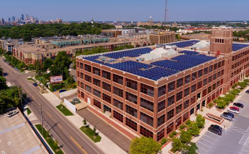 Minnesota solar array in Twin Cities MnSEIA IPS Solar Xcel Energy